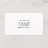 レンチギア炭素繊維及び金属 名刺 (裏面)