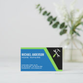 レンチハンマーのロゴ 名刺 (スタンド正面)