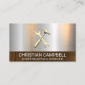 レンチハンマー金物 | メタル材 名刺 (正面)