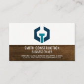 レンチボルトロゴ | 木材産業建築 名刺 (正面)