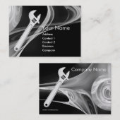 レンチメタル整備士、プルメンズプラチナ金属 名刺 (正面/裏面)