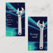 レンチメタル整備士、配管工 名刺 (正面/裏面)