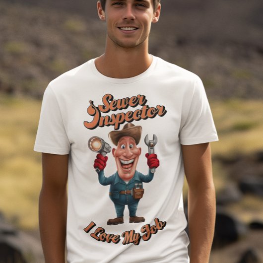 レンチ付き下水道監督官 Tシャツ