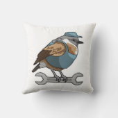 レンチ付き人手の鳥 クッション (裏面)