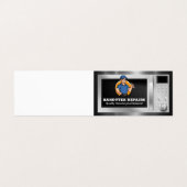 レンチ付き修理工 |マイクロ波機器 名刺 (外部フラット)