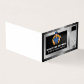 レンチ付き修理工 |マイクロ波機器 名刺 (外部)