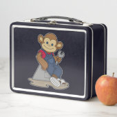 レンチ付き整備士のサル メタルランチボックス (インサイチュ)