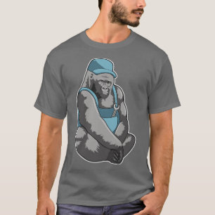 レンチ付き職人としてのゴリラ Tシャツ