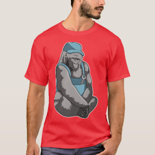 レンチ付き職人としてのゴリラ Tシャツ