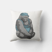 レンチ付き職人ゴリラ クッション (裏面)