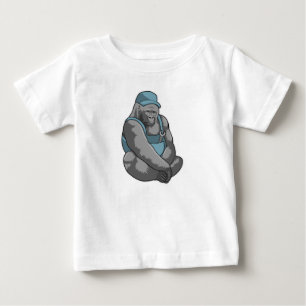 レンチ付き職人ゴリラ ベビーTシャツ