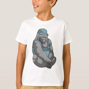 レンチ付き職人ゴリラ Tシャツ