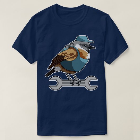 レンチ付きFTSMANの鳥 Tシャツ (デザイン正面)