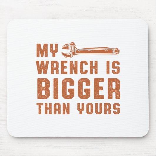 レンチ修理スクリュードライバーワークショップカー整備士ギ マウスパッド (正面)