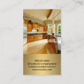 レンチ及びドライバー |キッチンモダンホーム 名刺 (裏面)