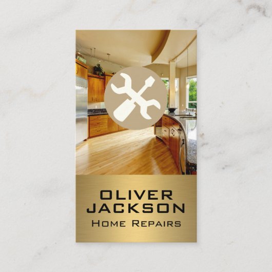 レンチ及びドライバー |キッチンモダンホーム 名刺 (正面)