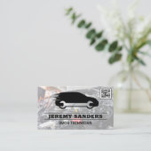 レンチ車 |自動サービス |エンジンベイ | QRコード 名刺 (スタンド正面)