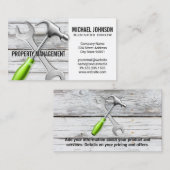 レンチ | カナヅチ | ウッド | 大工 名刺 (正面/裏面)