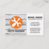 レンチ・ドライバー |木材 名刺 (正面)