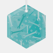 レンチ、ナット、ボルト ガラスオーナメント (正面)