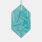 レンチ、ナット、ボルト ガラスオーナメント (正面右)