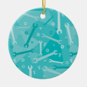 レンチ、ナット、ボルト セラミックオーナメント (正面)