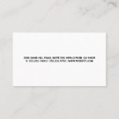 レンチ・ハンマー・ツール |木製ボード 名刺 (裏面)