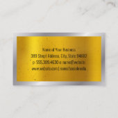 レンチ・ハンマー |メタリック 名刺 (裏面)