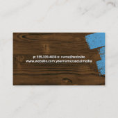 レンチ・ハンマー | 木絵を描板 | ブループリント 名刺 (裏面)