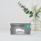 レンチ |メタリック |自動修復ロゴ 名刺 (スタンド正面)