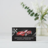 レンチ | レッドスポーツカー 名刺 (スタンド正面)