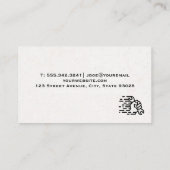 レンチ | 技術者の修理 名刺 (裏面)