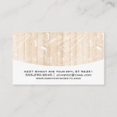 レンチ | 硬質木材パネル 名刺 (裏面)