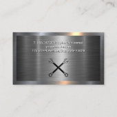 レンチ | 金属工業背景 名刺 (裏面)