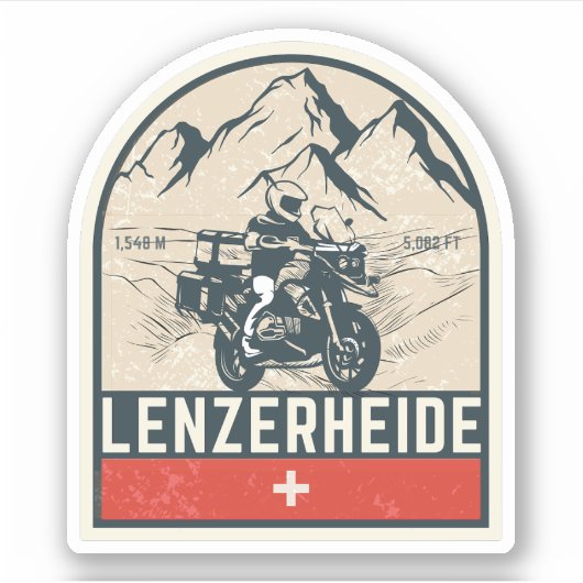 レンツェルハイデ峠 スイスアルプス バイクツアー シール (正面)