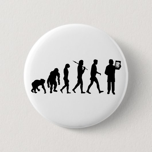 レントゲン写真技術者の放射線技師のX線のティーおよびギフト 缶バッジ (正面)