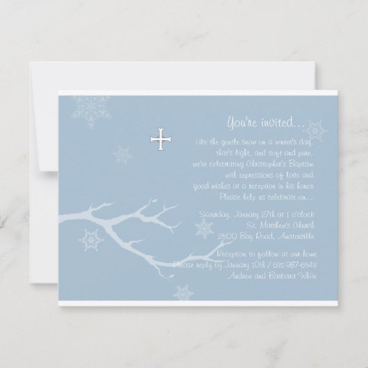 レントルスノー招待状 招待状 (正面)