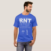レントン市立空港(RNT)Tシャツ Tシャツ (正面フル)