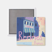 レンヌフランスヴィンテージ漫画 マグネット (正面/裏面)