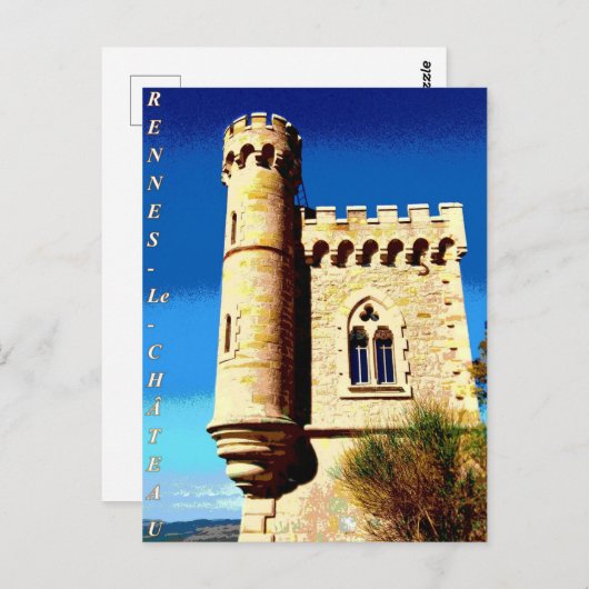レンヌルシャトーツアーマガラのポスター ポストカード (正面/裏面)