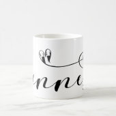 レンヌ国旗のハート、ロアゼン・ブリタニー コーヒーマグカップ (中央)