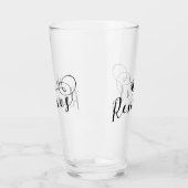 レンヌ国旗のハート、ロアゼン・ブリタニー タンブラーグラス (左)