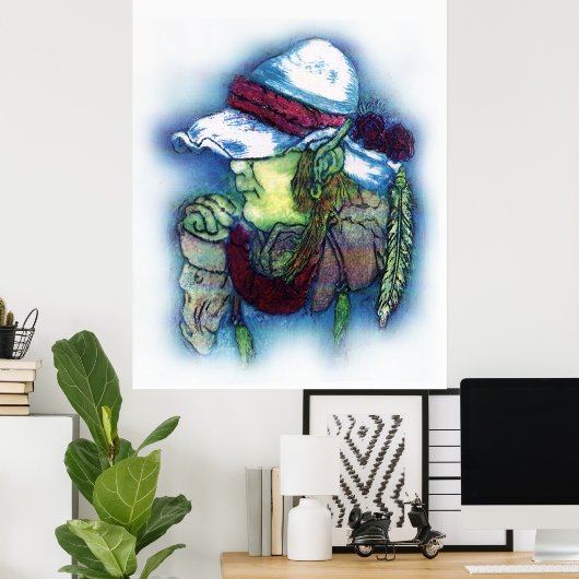 レンバ小妖精や小人 ポスター (ホームオフィス)