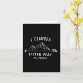 レンピークの山頂に登った 登山 自然 カード (黄色い花)