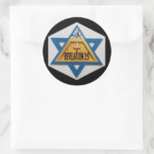 レンファン・ユダヤ星のダビデ星の星 ラウンドシール (バッグ)