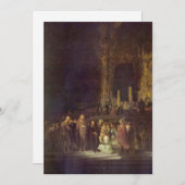 レンブラントが姦通の罪で取り上げたキリストと女性 シーズンカード (正面/裏面)