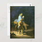 レンブラントによるエジプトへの飛行 ポストカード (正面/裏面)