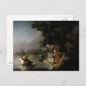 レンブラントによるヨーロッパの拉致 ポストカード (正面/裏面)