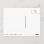 レンブラントによるヨーロッパの拉致 ポストカード (裏面)