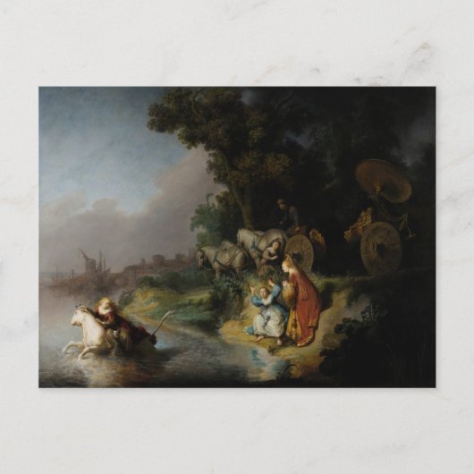 レンブラントによるヨーロッパの拉致 ポストカード (正面)